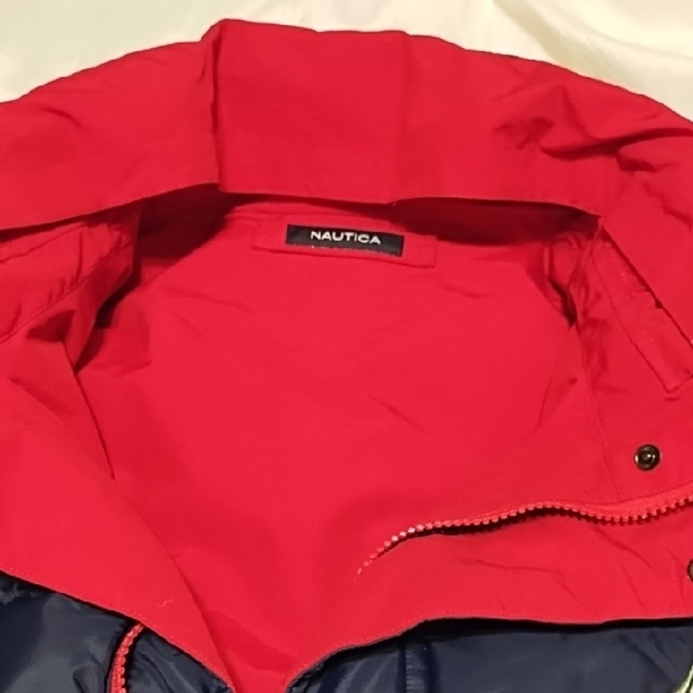 Nautica Reversible Puffer Down/Feather Coat Men's L - Picture 8 of 9